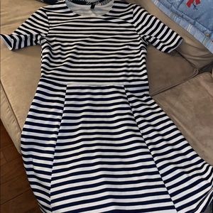 *NWOT* Striped Fit & Flare Dress